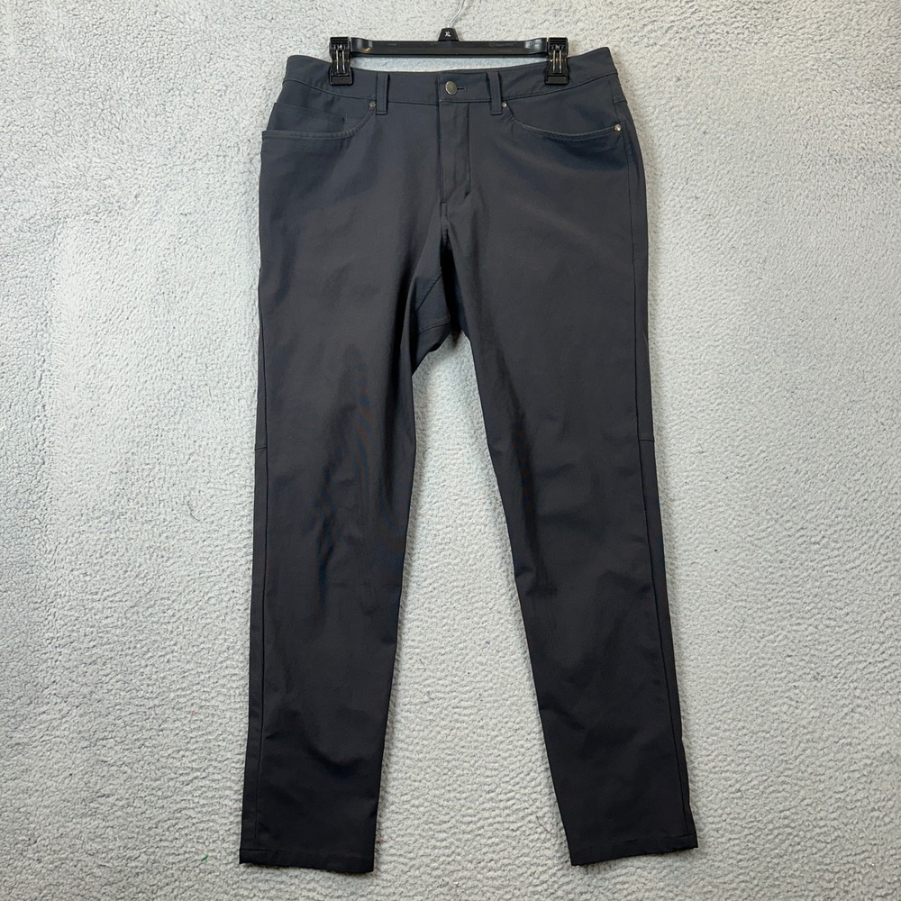 Lululemon Pants Mens 31 ABC Slim Fit Obsidian Grey Technical 5 Pocket Chino EUC